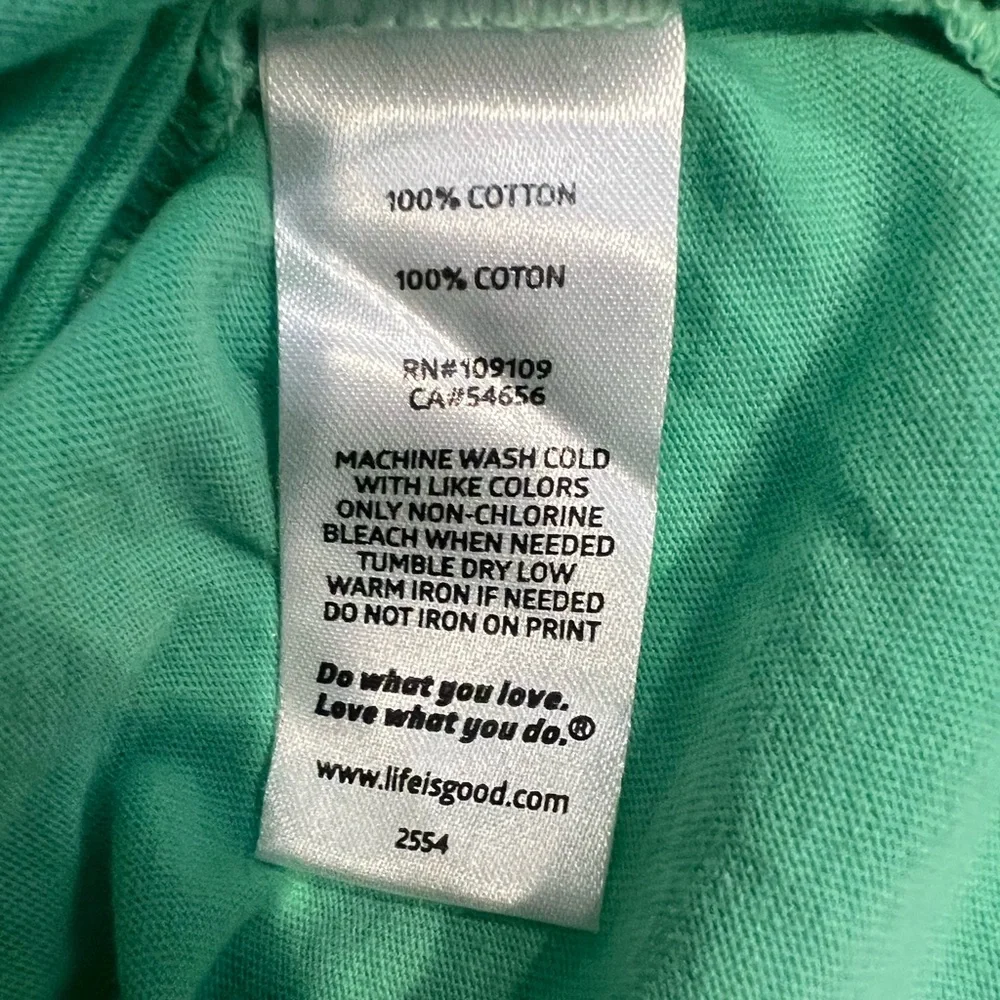 Life is Good Mint Green 'Just Add Water' Kayak Graphic Tee - Picture 6 of 6